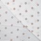 Preview: Musselin, Ecru mit Blumen-Stickerei